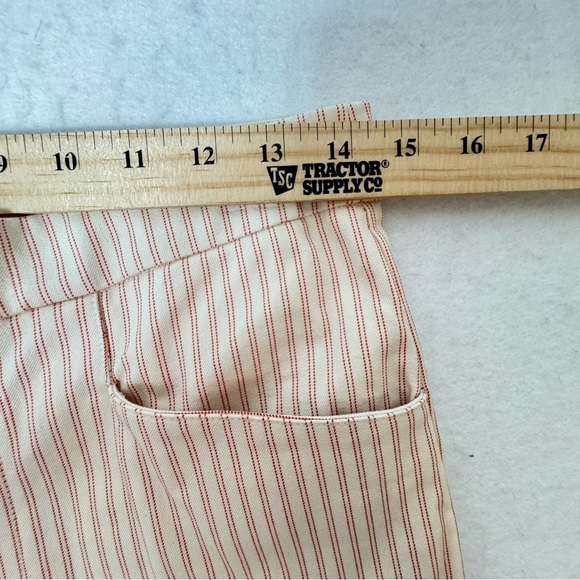 Anthropologie Pilcro Blushed Stripe Crops Pants Sz 2 - Picture 8 of 13